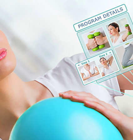 Woman doing wellness and connected to social media – Ten Adams
