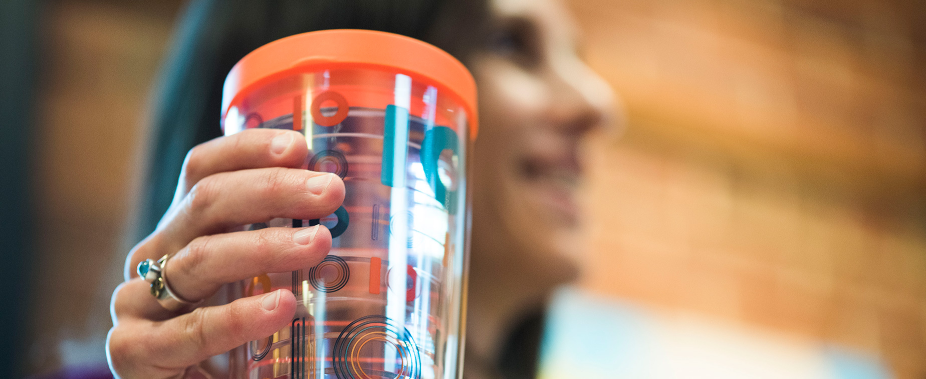 Ellen VanRoyen holding a tervis tumbler – Ten Adams