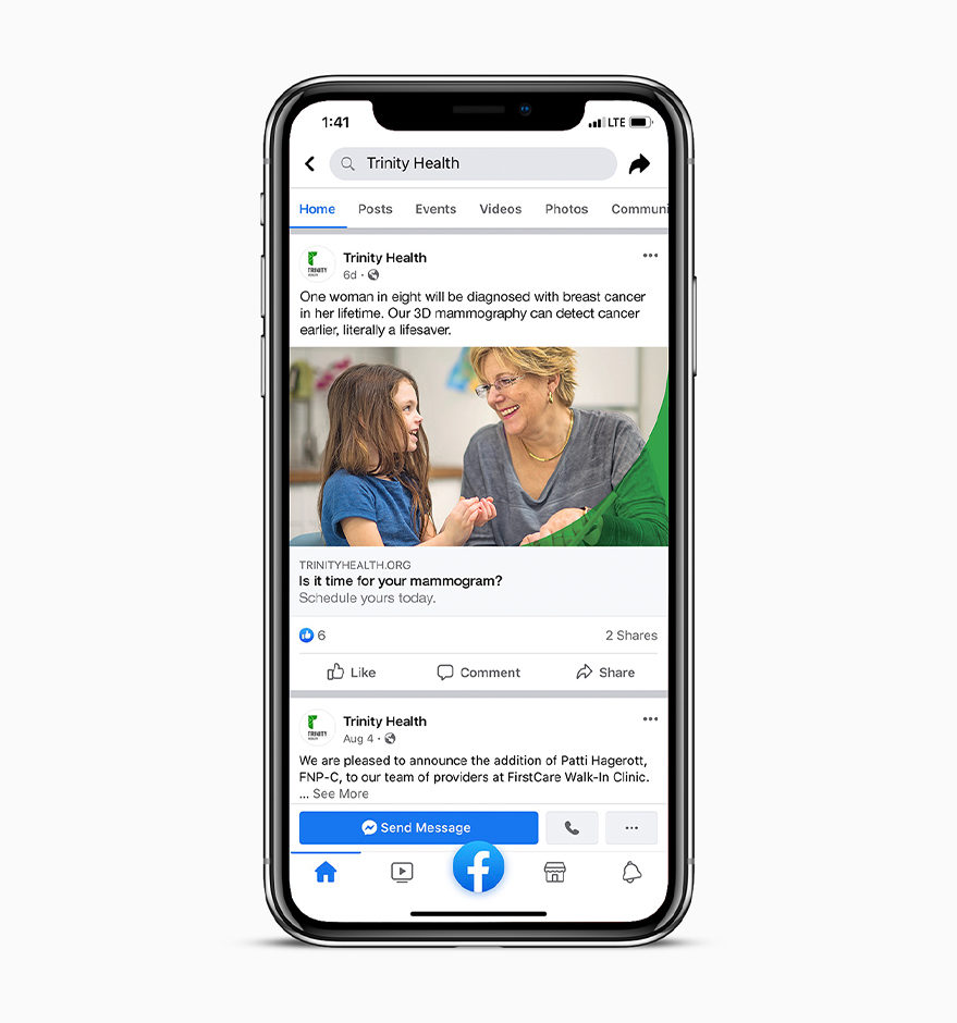 Social Ad Mobile Example